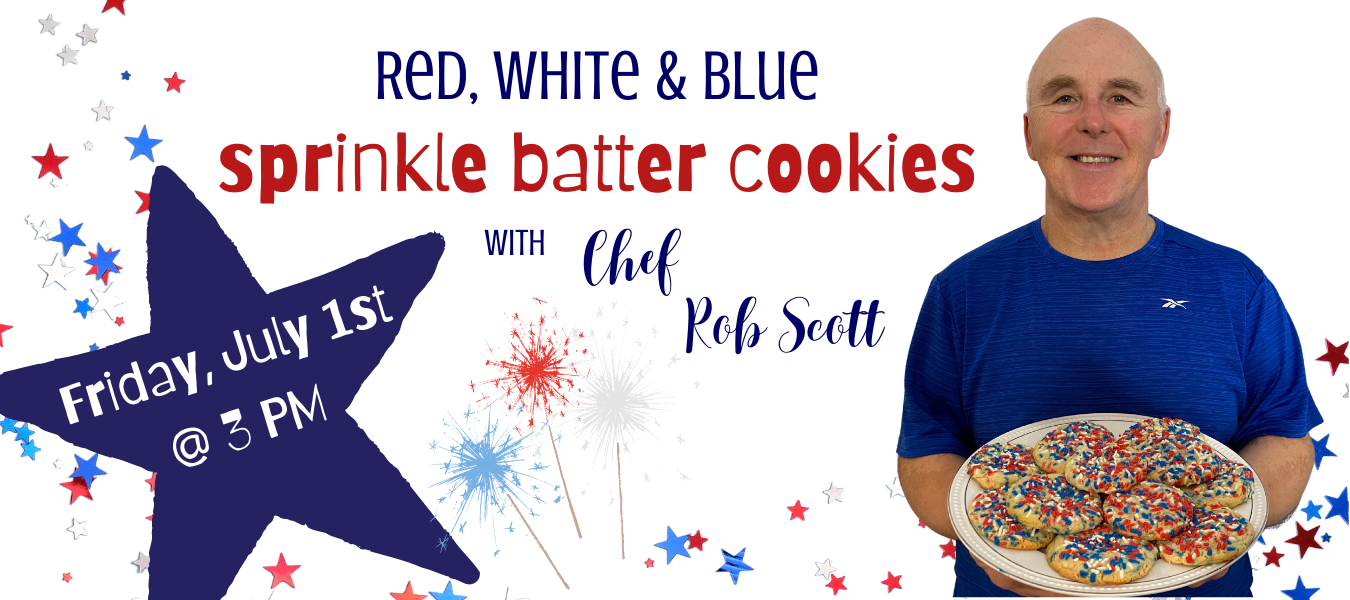 Red, white and blue cookies