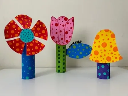 cardboard flowers