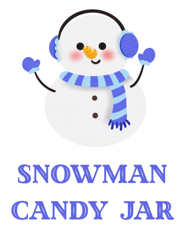 snowman candy jar