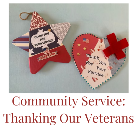 community service thanking our veterans