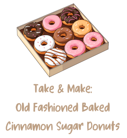 Take & Make: Old Fashioned Baked Cinnamon Sugar Donuts