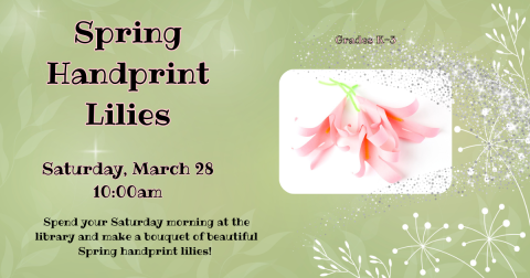 Spring Handprint Lilies