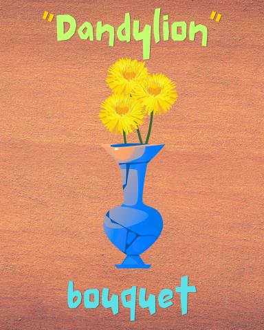 'dandylion' bouquet