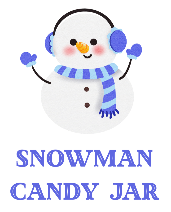 snowman candy jar