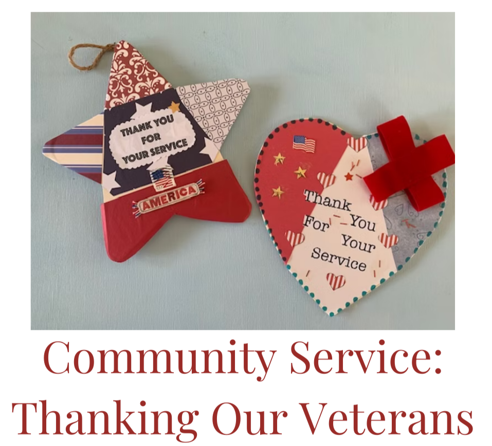 community service thanking our veterans