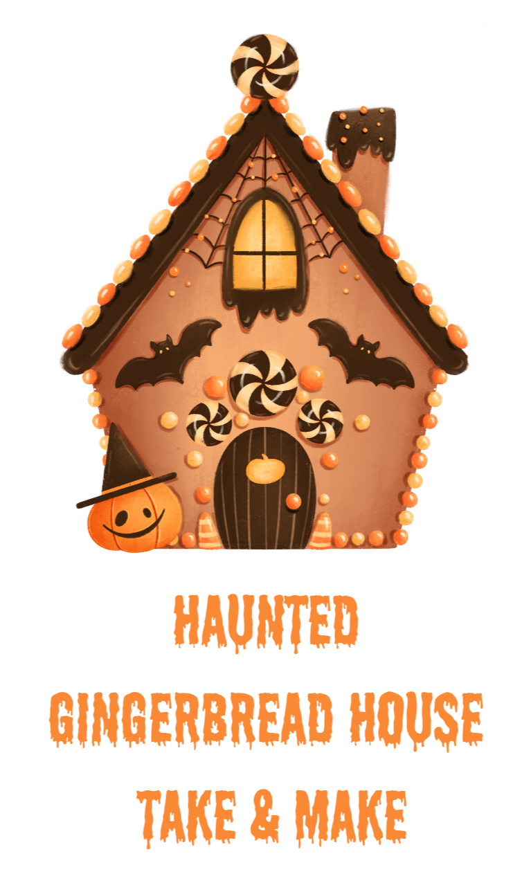 haunted gingerbread house take & make
